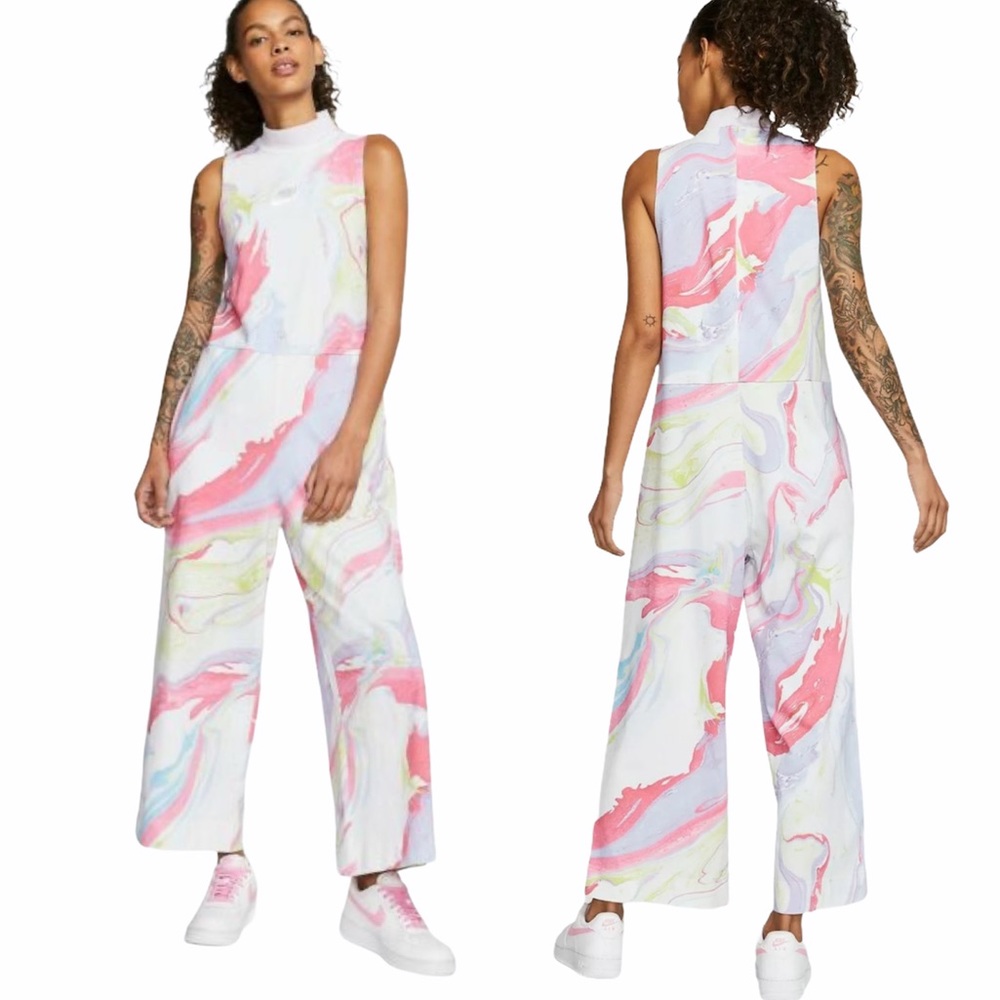 NWT Nike Sportswear Tie Dye Jersey Jumpsuit